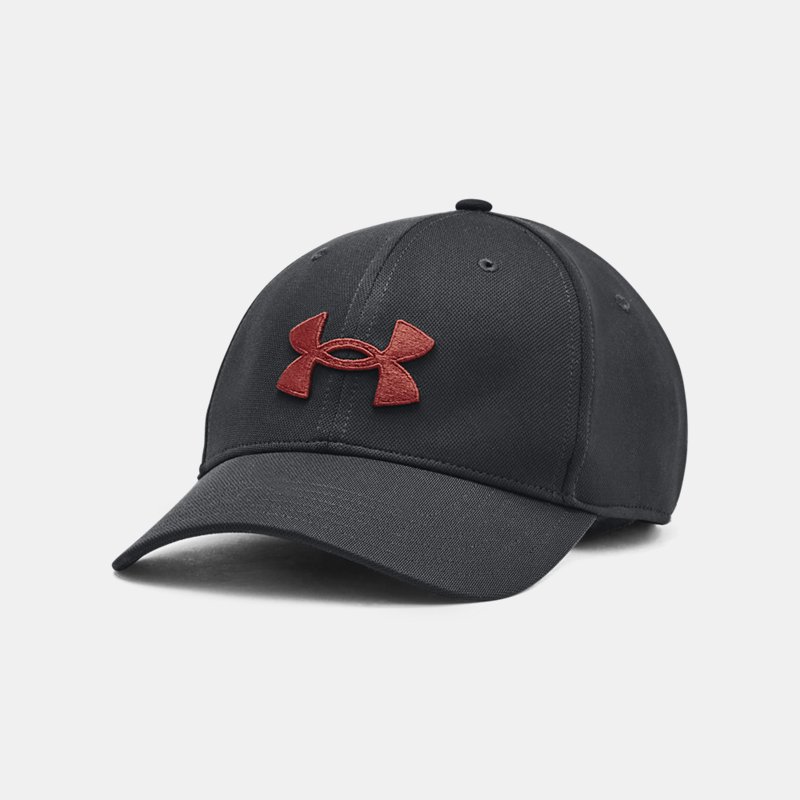 Men's Under Armour Blitzing Adjustable Cap Anthracite / Cinna Red One Size